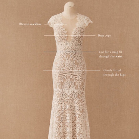 *NEW w/ TAGS ON!* The Wtoo by Watters Philomene Lace Cap-Sleeve Wedding Gown - Picture 6 of 12